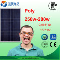 250W 260W 270W Poly Solar Panel para bomba de água em estoque